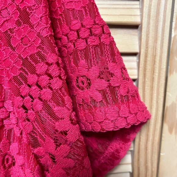 Women’s Dusty red shortsleeve 2X Dunner Cotton blend lined embroidery Valentine - Picture 4 of 5